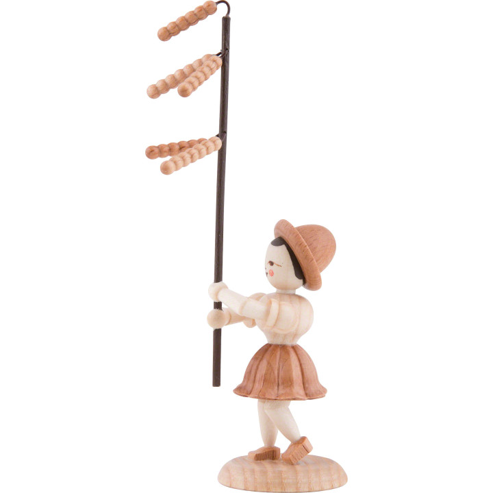 Flower Child with Hazelnut Bloom - Natural - 12 cm / 4.7 inch