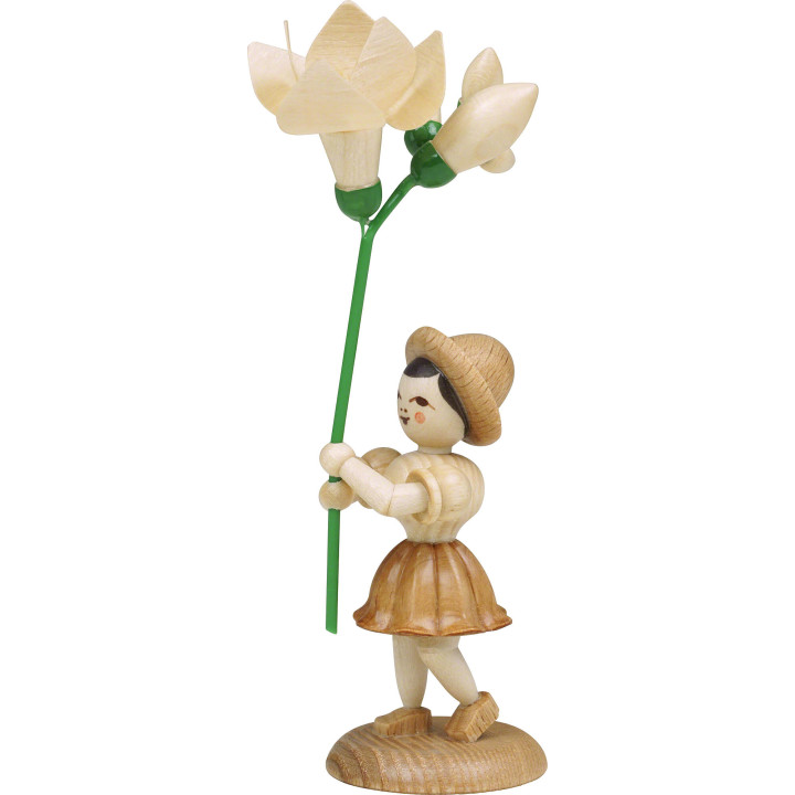 Flower Child with Freesia - Natural - 11 cm / 4.3 inch