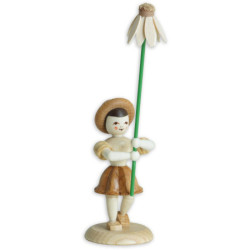 Blumenkind mit Kamille, natur  - 11,5 cm