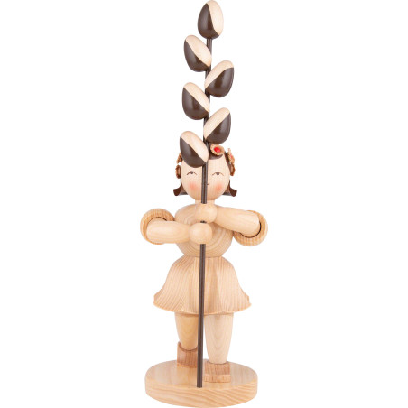 Blumenkind mit Maikätzchen - natur - 31 cm