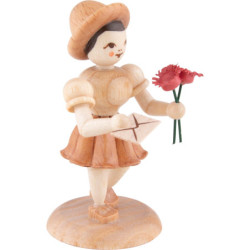 Flower Girl Congratulator, Natural - 6,6 cm / 2.6 inch
