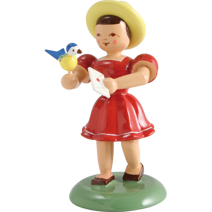 Kleiner Gruß "Auguste" farbig - 6,6 cm