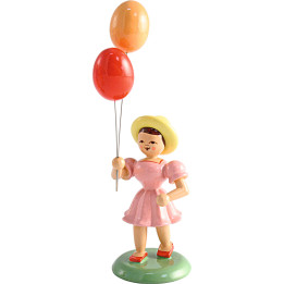 Girl with Balloon Colored - 12 cm / 4.7 inch