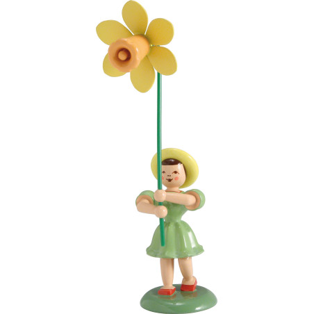 Blumenkind Narzisse, farbig - 12 cm
