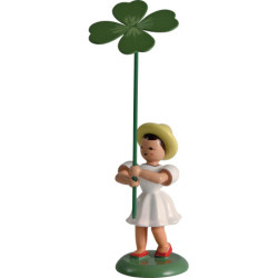 Blumenkind Klee, farbig - 12 cm