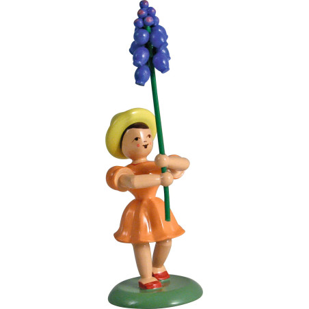 Flower Child Grape Hyacnithe, Colored - 12 cm / 4.7 inch
