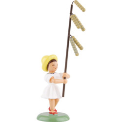 Flower Child with Hazelnut Bloom - 12 cm / 4.7 inch