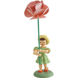 Flower Child with Peony - Colored - 11,5 cm / 4.5 inch