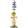 Blumenkind mit Lavendel, farbig - 11,5 cm