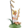Flower Child with Hazelnut Bloom und and Shawm - 12 cm / 4.7 inch