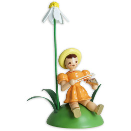 Flower Child with Camomile and Psalter - Colored - 9,5 cm / 3.7 inch