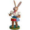 Easter Bunny with Drum, Colored - 7,5 cm / 3 inch