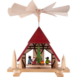1-stöckige Pyramide Kinderweihnacht  - 29 cm
