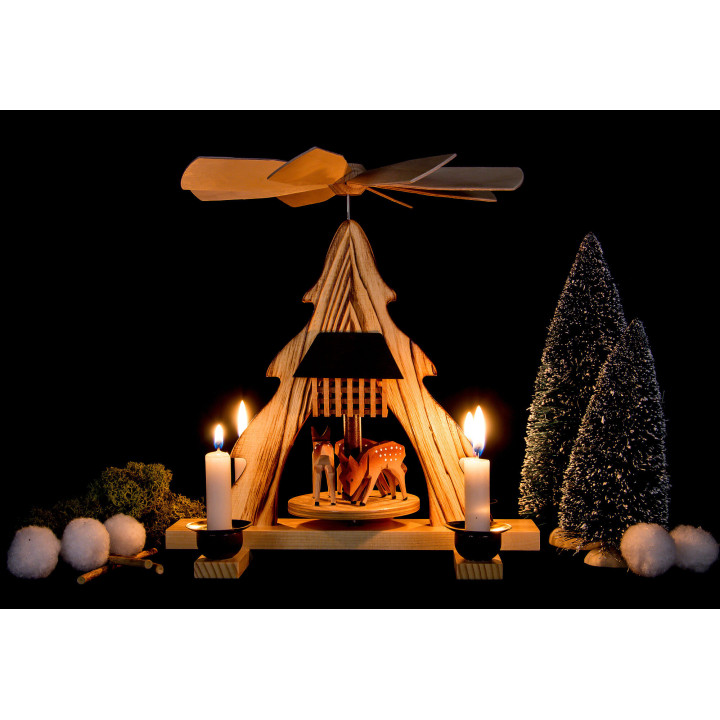 1-Tier Pyramid - Deer - 21 cm / 8.3 inch