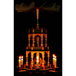 3-Tier Pyramid - Nativity - Colored - 46 cm / 18.1 inch