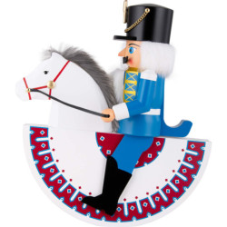 Nussknacker Reiterlein Husar blau - 32 cm