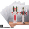 Napkins "Ore Mountain Tradition" Angel and Miner - 20 pcs.