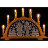 Candle Arch - Miner & Angel - Embroidery White/Silver - 49x36 cm / 19.3x14.2 inch