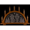 Candle Arch - Miner & Angel - Embroidery White/Silver - 49x36 cm / 19.3x14.2 inch