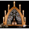 Candle Arch - Seiffen Church Natural - Embroidery Colored - 41x45 cm / 16.1x17.7 inch