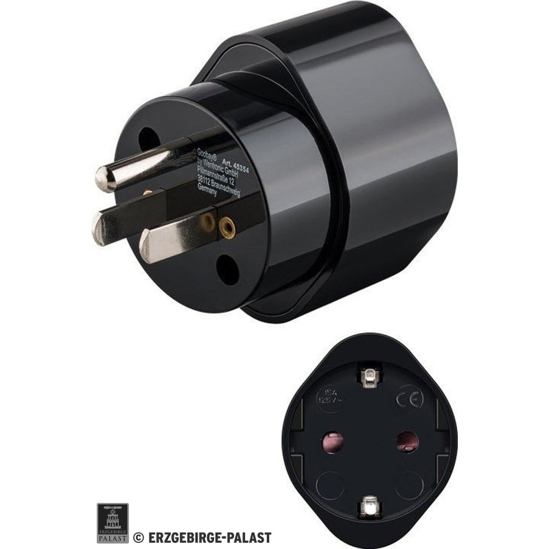 Steckeradapter für USA mit Schukobuchse