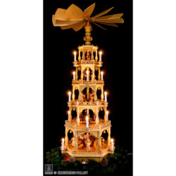 5-stöckige Pyramide Heilige Geschichte - 142 cm - 230 V Elektromotor