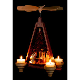 1-Tier Christmas Pyramid - Nativity Scene - 29 cm / 11 inch