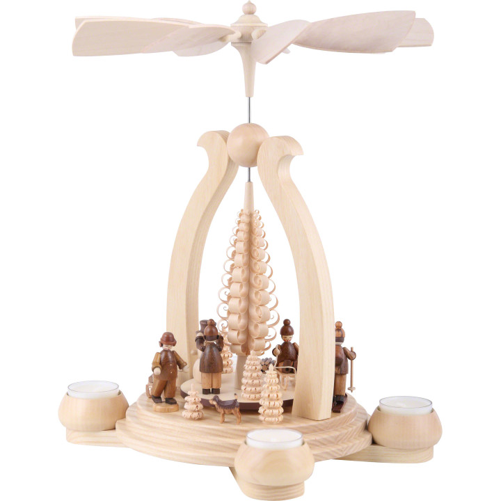 1-Tier Pyramid - Winter Motif - 34 cm / 13 inch