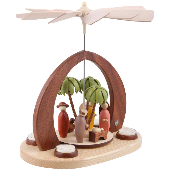 1-stöckige Bogenpyramide Christi Geburt - 32 cm