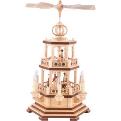2-stöckige Pyramide Heilige Geschichte - 48 cm - 120 V Elektromotor (US-Norm)