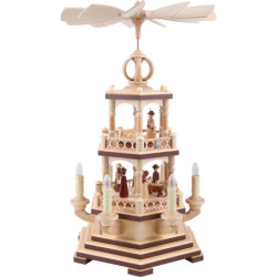 2-stöckige Pyramide Heilige Geschichte - 48 cm - 120 V Elektromotor (US-Norm)