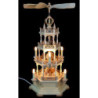 4-Tier Pyramid - Forest Scene - 63 cm / 25 inch - 230 V Electr. Motor