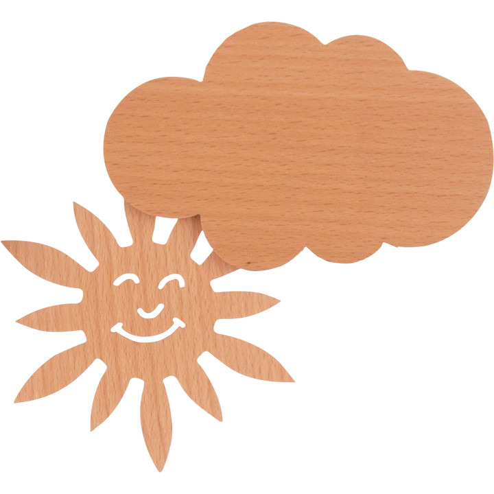 Motivplattform Bären natur für Moderne Lichterspitze - 49x12 cm