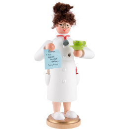 Räuchermännchen Frau Doktor - 22 cm