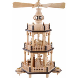 3-stöckige Pyramide Krippenszene - 35 cm