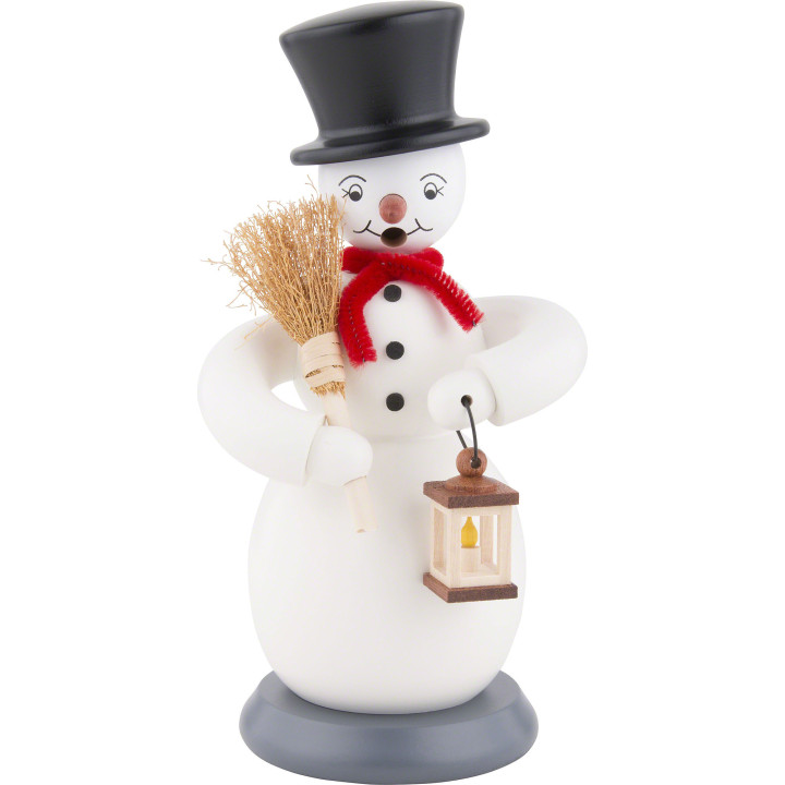 Räuchermännchen Schneemann - farbig - 23 cm