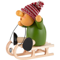 Räuchermännchen Rodler - 17 cm