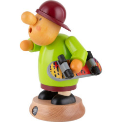 Räuchermännchen Skateboardfahrer - 16 cm