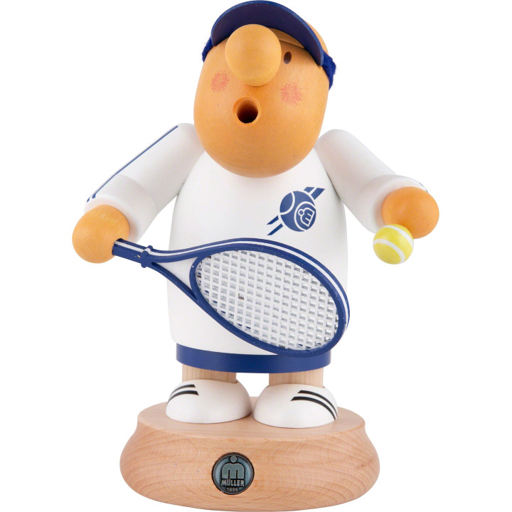 Räuchermännchen Tennisspieler - 16 cm