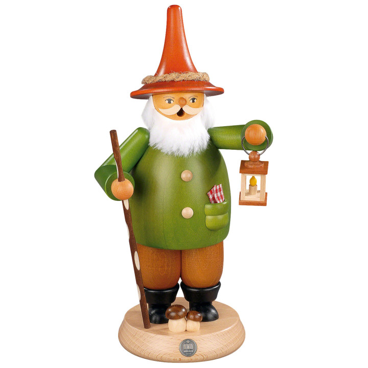 Räuchermännchen Wichtel mit Laterne - 25 cm