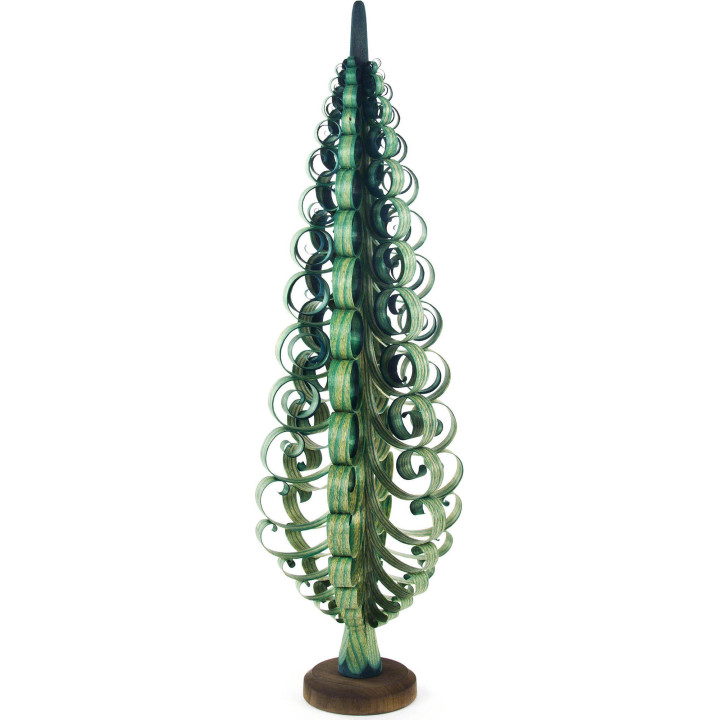 Wood Chip Tree - Green - 40 cm / 15.7 inch
