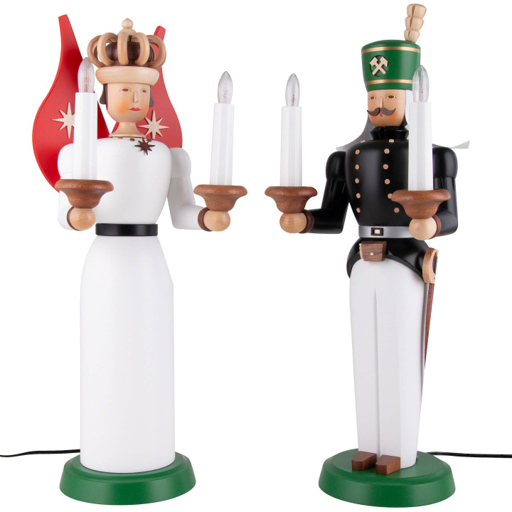 Angel and Miner - Electrical, Colored - 40 cm / 16 inch