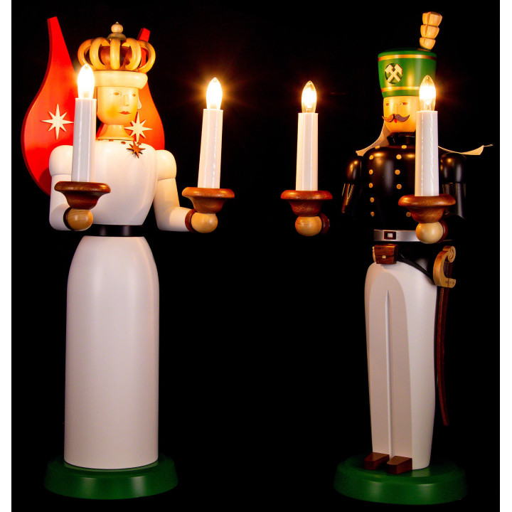 Angel and Miner - Electrical, Colored - 40 cm / 16 inch