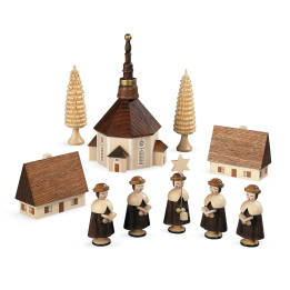 Carolers Church of Seiffener - 12 cm / 5 inch