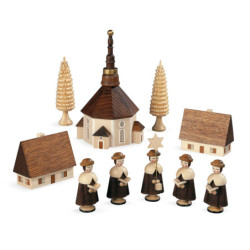 Carolers Church of Seiffener - 12 cm / 5 inch