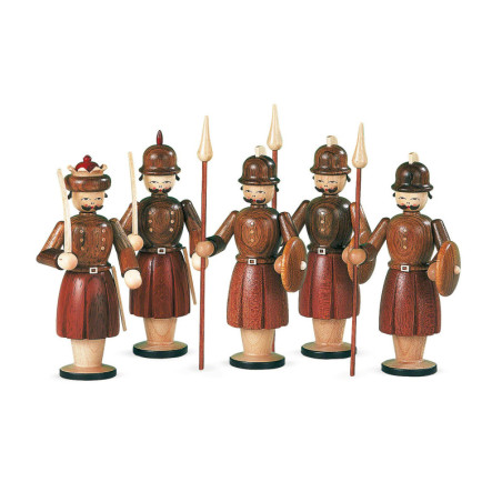 Manger-Figurines - 5 Soldiers - 13 cm / 5 inch