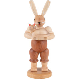 Easter Bunny with Cat - 11 cm / 4 inch