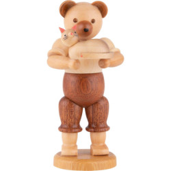 Bear with Cat - 10 cm / 4 inch