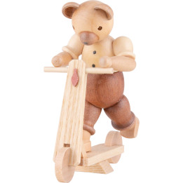Bear with Scooter - 10 cm / 4 inch