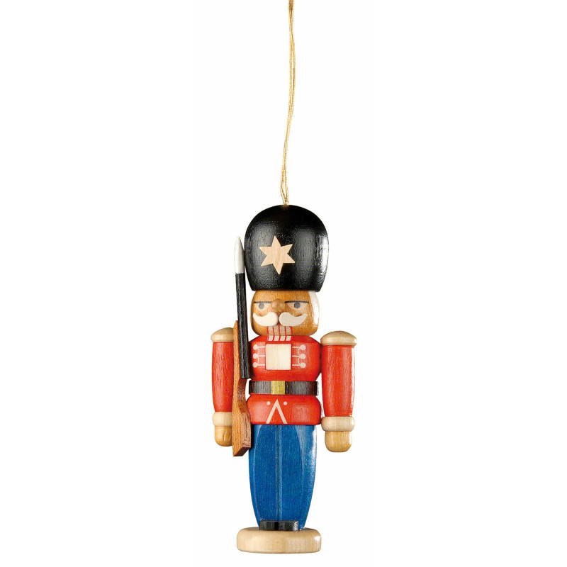Christbaumschmuck Nussknacker Wachsoldat farbig - 8 cm